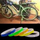 2 Pack Self-Adhesive Reflective Tape, 1cm x 8m Waterproof Safety Tape for Trailers-3