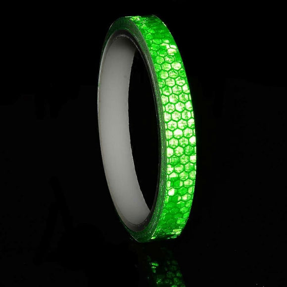 2 Pack Self-Adhesive Reflective Tape, 1cm x 8m Waterproof Safety Tape for Trailers