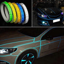 2 Pack Self-Adhesive Reflective Tape, 1cm x 8m Waterproof Safety Tape for Trailers-5