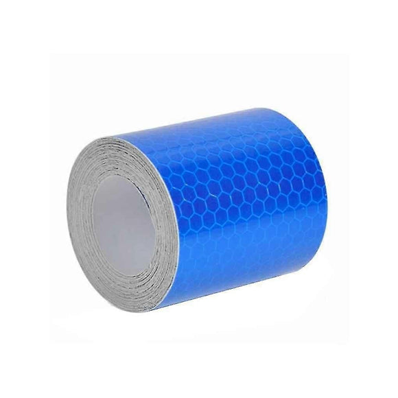 Car Reflective Warning Tape, Self-Adhesive Safety Sticker, 3m x 5cm - Blue