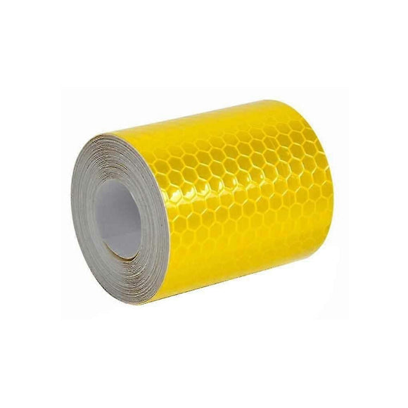 Car Reflective Warning Tape, Self-Adhesive Safety Sticker, 3m x 5cm - Yellow