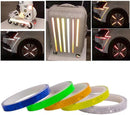 2 Pack Self-Adhesive Reflective Tape, 1cm x 8m Waterproof Safety Tape for Trailers-2