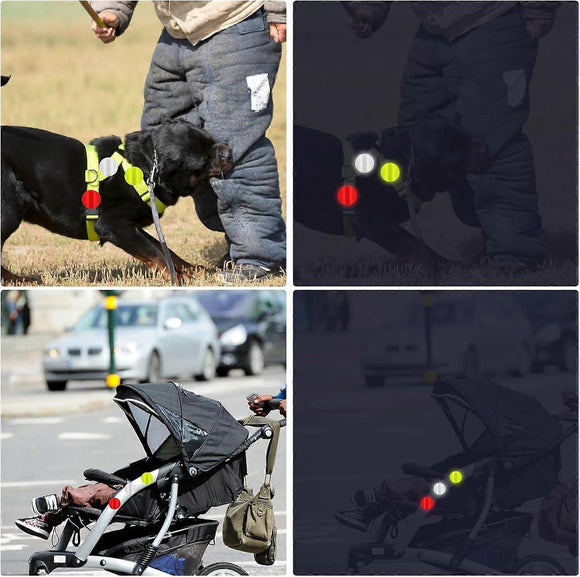 30 Pack Reflective Safety Stickers, Waterproof Night Visibility Warning Decals