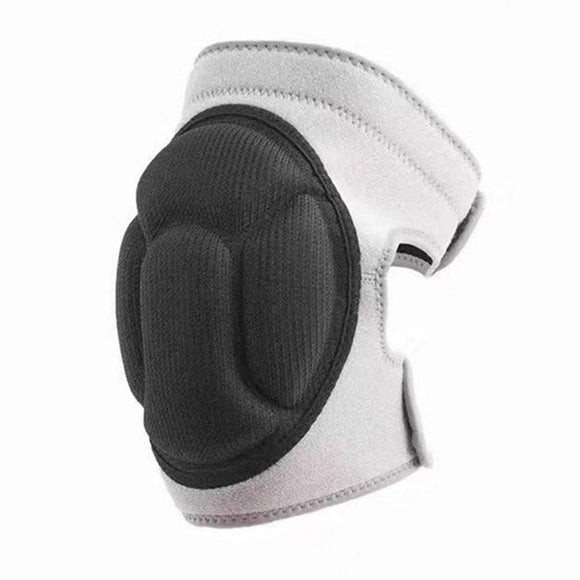 Pair of Knee Pads Anti-Slip Knee Protector Braces for Work Sports Grey - S