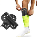 Pair of Soccer Shin Guards Breathable Calf Protective Gear for Adults Black-1
