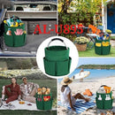 Foldable Storage Basket with Handle and Multiple Pockets, Waterproof Picnic and Camping Organizer - Blue-5