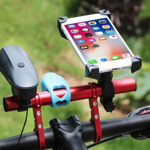 20cm Aluminum Alloy Bicycle Handlebar Extender Mount for Bike Accessories Red