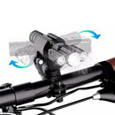 3-Head USB Rechargeable Headlight With Bracket for Night Cycling-3