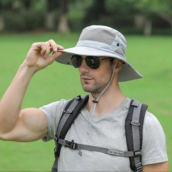 Anti UV Sport Bucket Hat, Foldable Wide Brim Summer Cap for Cycling Hiking - Pink
