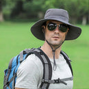 Anti UV Sport Bucket Hat, Foldable Wide Brim Summer Cap for Cycling Hiking - Pink-4
