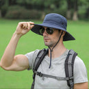 Anti UV Sport Bucket Hat, Foldable Wide Brim Summer Cap for Cycling Hiking - Army Green-4