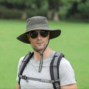 Foldable Anti-UV Bucket Sun Hat, Adjustable Wide Brim Summer Cycling Cap - Light Gray-3