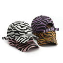 Zebra Print Baseball Cap, Adjustable Cotton Blend Sun Hat for Outdoor-2
