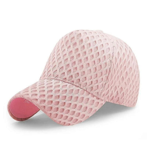 Oversize Mesh Trucker Cap, Big Brim Breathable Baseball Cap for Summer - White L