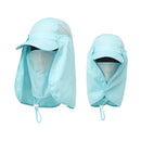 Hiking Hat with Neck and Face Flap, Breathable Baseball Sun Cap for Garden Fishing-1