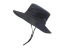 Wide Brim Bucket Hat, Breathable Hiking Fisherman Sun Hat, Black-2