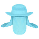 Foldable Nylon Fishing Hat with Mesh Vents, UV Protection Hiking Flap Cap-1