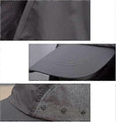 Foldable Nylon Fishing Hat with Mesh Vents, UV Protection Hiking Flap Cap-4
