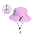 Waterproof Foldable Fisherman Hat, Nylon Fishing and Hiking Sun Hat, Purple-1
