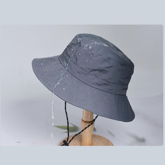 Waterproof Foldable Fisherman Hat, Nylon Fishing and Hiking Sun Hat, Purple