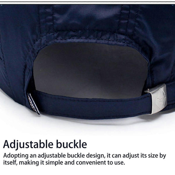 Quick Drying Breathable Baseball Cap, Adjustable Outdoor Sun Sports Hat, White