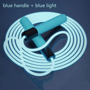 Glowing Skipping Rope Blue 2.8m Jump Rope 160g-4