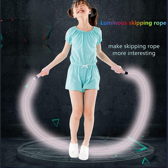 Glowing Skipping Rope Blue 2.8m Jump Rope 160g