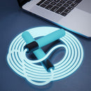 Glowing Skipping Rope Blue 2.8m Jump Rope 160g-8