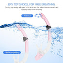 Snorkeling Set Wide View Diving Mask Dry Top Snorkel Set Big Frame Wateght And Anti-Fog Lens-5