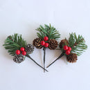 Rong & Jane Natural Pine Cone Xmas Ornament Handmade True color-1