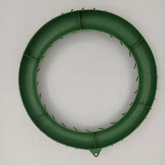 Christmas Wreath Plastic Green Diameter 30cm Diameter 20cm 66 mesh