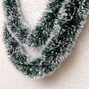 Tinsel Decoration Christmas New Year Dark Green Tops-dark green green edge-3