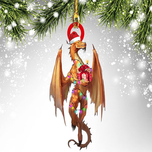 Christmas Dragon Acrylic Car Hanging Decoration K