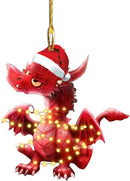Christmas Dragon Acrylic Car Hanging Decoration Q-1