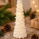 Illuminated Christmas Tree Decoration Mini LED Night Light Resin Desktop Ornament for Holiday Home Decor and Festive Tabletop Ambiance (S)-5