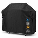 Universal Outdoor Grill Cover Waterproof UV Resistant Dustproof Barbecue Protector with Adjustable Straps for Rectangular Round Kettle and Portable Grills (600D, S12)-9