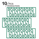 Christmas Ornament Hooks S-Shaped Plastic Hangers for Tree Balls, Stockings, Pinecones and Small Pendants, Green Snap-Apart Hook Strips for Holiday Home and Commercial Display Decoration (30 PCS (3 Sheets))-3