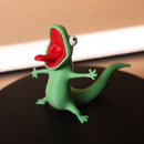 3D Printed Articulated Spring Lizard Tom Figurine Funny Poseable Desk Toy for Stress Relief and Playful Office Decor (Spring Style)-3