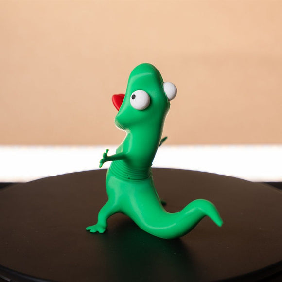 3D Printed Articulated Spring Lizard Tom Figurine Funny Poseable Desk Toy for Stress Relief and Playful Office Decor (Spring Style)