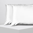Casa Decor Luxury Satin Pillowcase Twin Pack Size With Gift Box Luxury - White-3