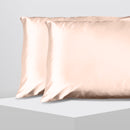 Casa Decor Luxury Satin Pillowcase Twin Pack Size With Gift Box Luxury - Champagne Pink-3