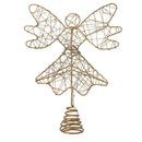 Santa's Helper Christmas Tree Angel Topper - Elegant Ornament for Festive Trees-1