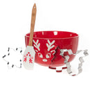 Bread and Butter Electroplate Icy Reindeer Mini Mix Bowl Set-1