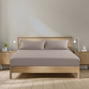 Royal Comfort 1500 Thread Count Cotton Rich Sheet Set 3 Piece Ultra Soft Bedding - Double - Stone-1