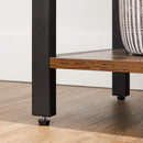 6-Tier Storage Rack with Industrial Style Steel Frame  Rustic Brown and Black, 186 cm High-5