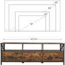 Modern Wooden TV Cabinet Holds TVs-6