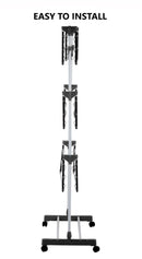 Folding 3 Tier Clothes Laundry Drying Rack with Stainless Steel Tubes for Indoor & Outdoor Home-3