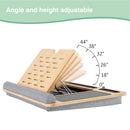 CARLA HOME Bamboo Laptop Lap Desk with Cushion and Angle Adjustable for Office and Home-5
