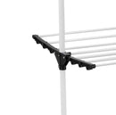 CARLA HOME Folding 3 Tier Clothes Laundry Drying Rack with Stainless Steel Tubes for Indoor & Outdoor Home-6