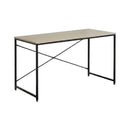 CARLA HOME Office Desk Computer Table - Metal Frame - Oak - 120cm - Brown - Rustic-8